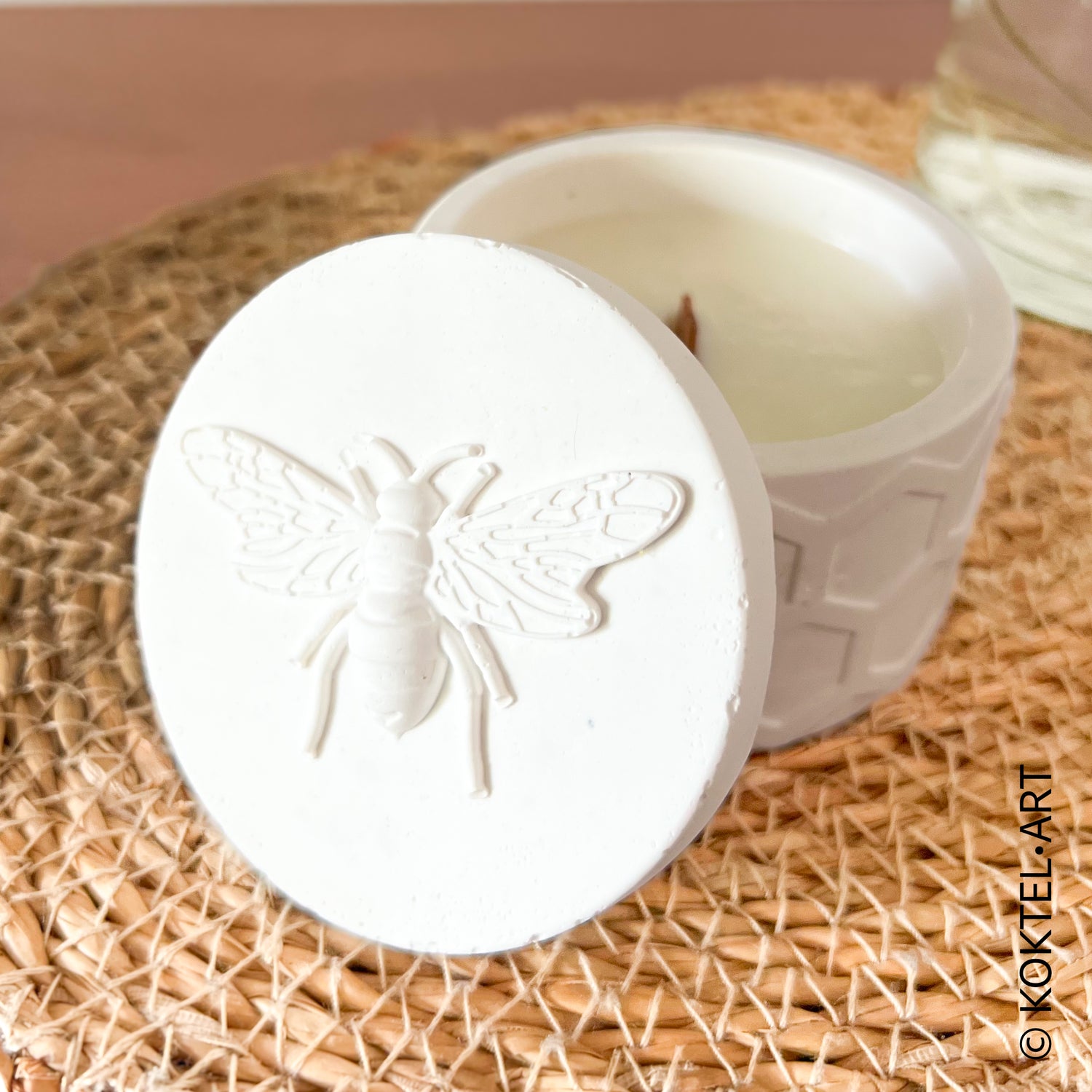 Velas con Mecha de Madera