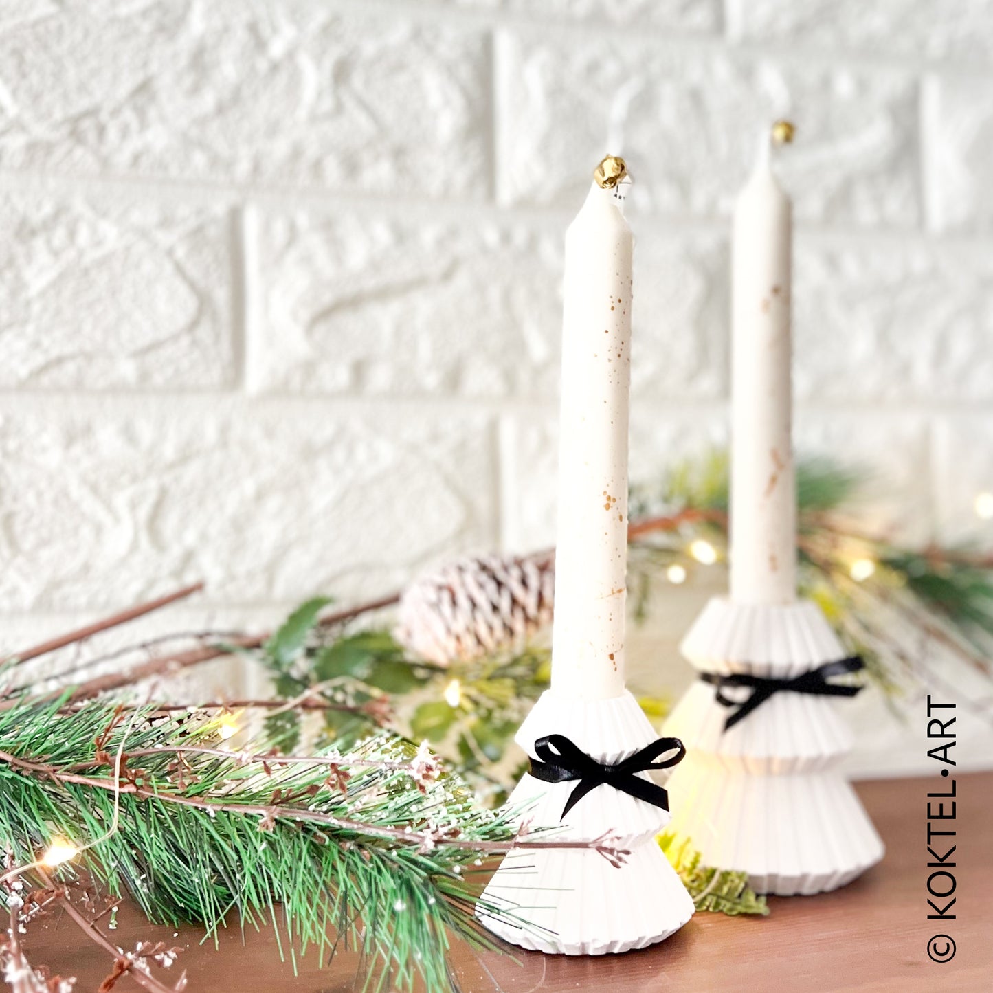 SET CANCELABROS DE NAVIDAD