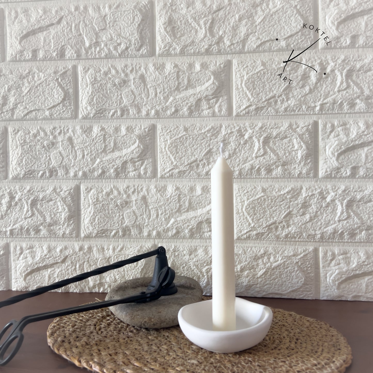 Porta Velas Irregular - NATURA DUO